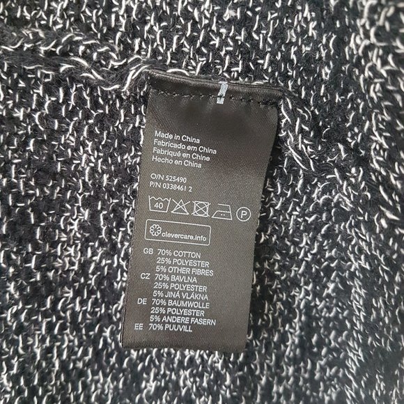 H&M Conscious Women Black/Gray Knit Cardigan, S - Picture 6 of 8